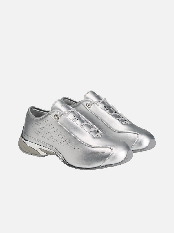 ADIDAS ORIGINALS arte Antwerp x adidas F50 – Silver Metallic, iki ayakkabı, önden/yan görünüm