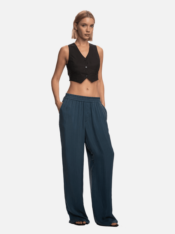SHOPI GO, Fuji Pijama Pantolon - Indigo, PANTOLON, shopi go'da!