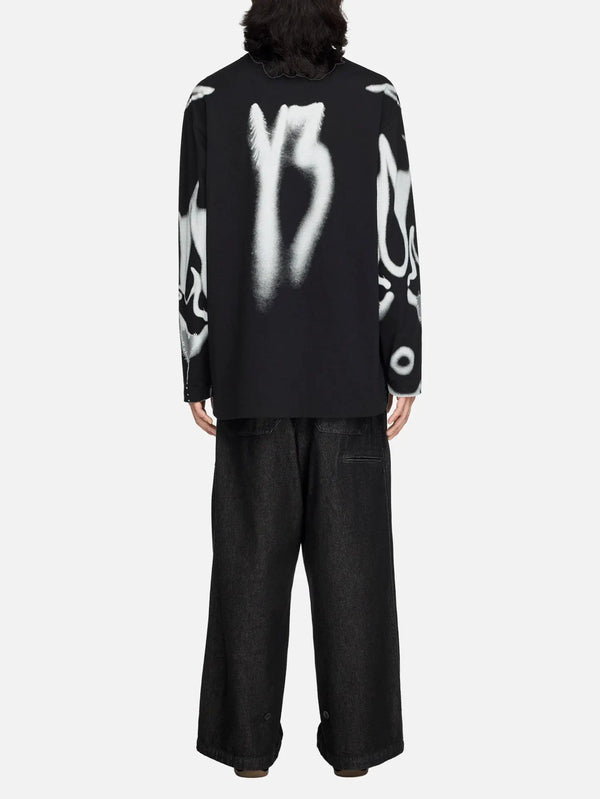 Y-3 Chito Graphic Long Sleeve T-Shirt Black – Black, arka görünüm