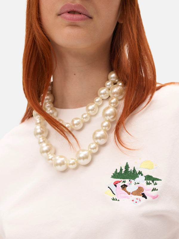 CARNE BOLLENTE, Lustful Lakeside - White, T-SHIRT, shopi go'da!