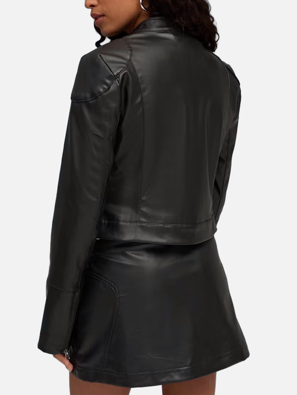 PUMA, FUTURE.PUMA.ARCHIVE Pleather Racer Jacket - Black, CEKET, shopi go'da!