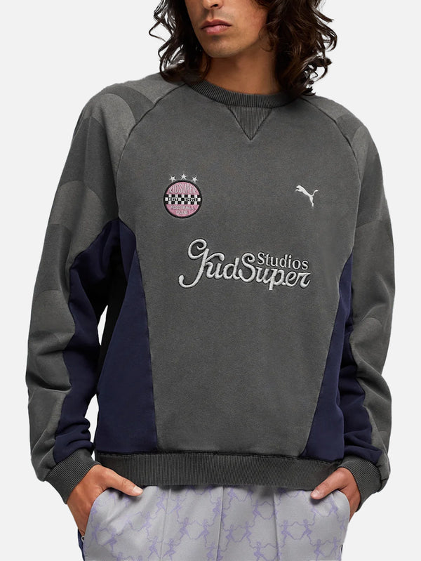 PUMA, PUMA x KIDSUPER Crew - Black, SWEATSHIRT, shopi go'da!