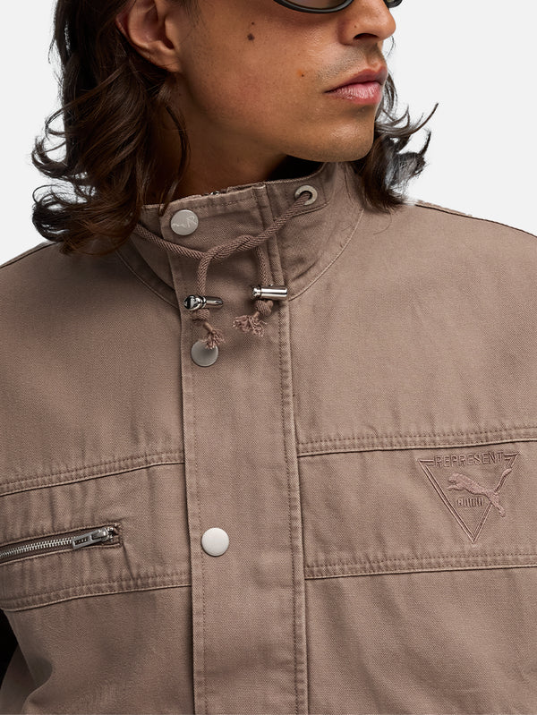 PUMA, Represent x Puma Jacket - Pine Bark, CEKET, shopi go'da!