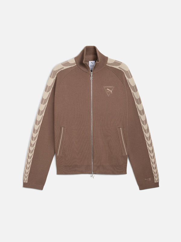 PUMA, Represent x Puma T7 Knit Jacket - Pine Bark, CEKET, shopi go'da!