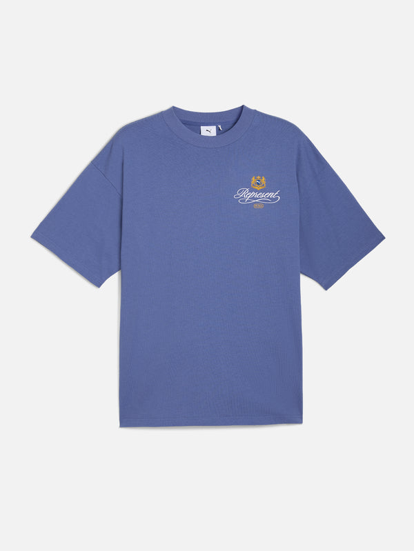 PUMA, Represent x Puma Graphic Tee - Blue Dusk, T-SHIRT, shopi go'da!