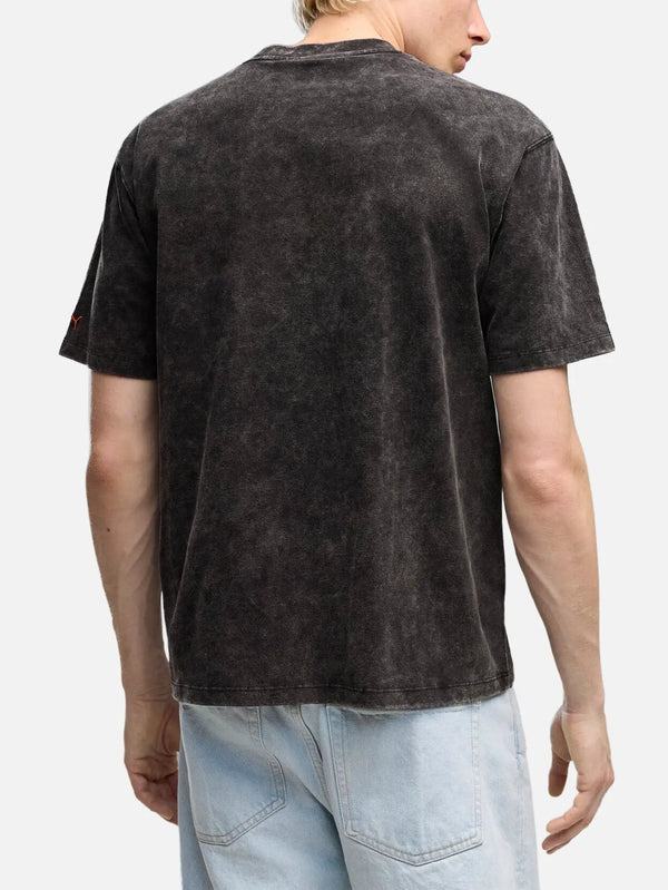 PUMA Graphic Vintage Wash Tee – Black, arka görünüm