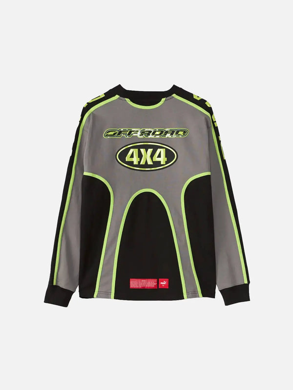 PUMA A$AP ROCKY x Puma T7 Panel Jersey - Cast Iron – Cast Iron, önden görünüm