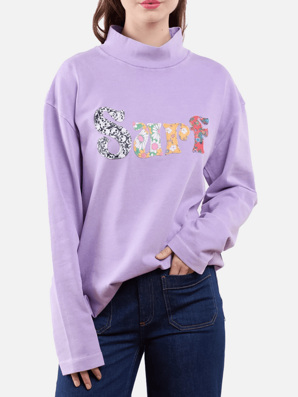 Surf Patch Longsleeve T-Shirt - Purple