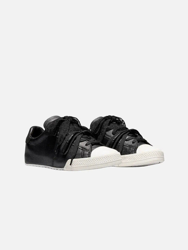 CONVERSE Chuck Taylor Lo Leather Black – Black, yan görünüm