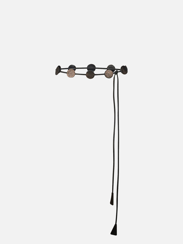 ANEMOIA, Button Belt - Black/Brown, KEMER, shopi go'da!