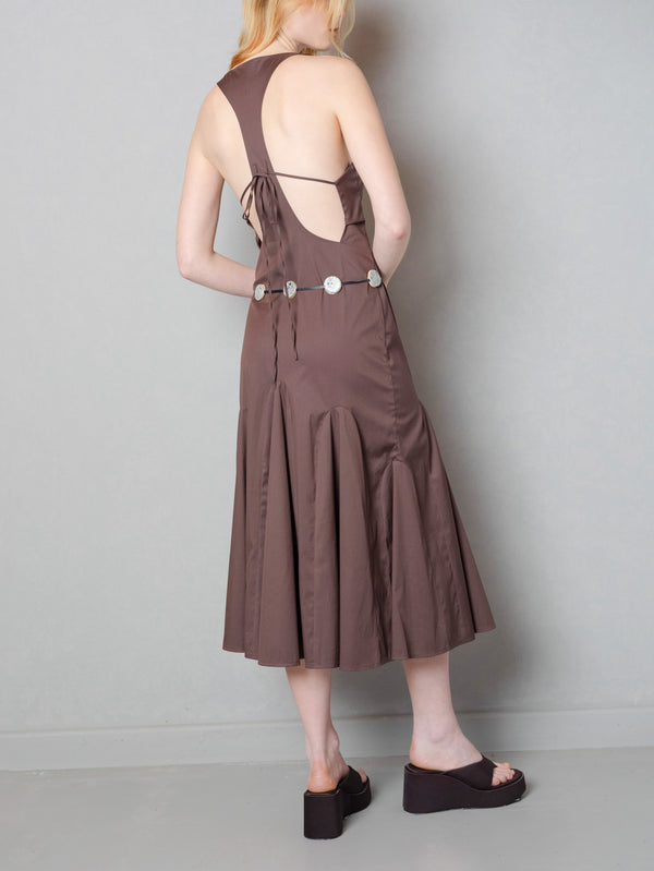 ANEMOIA, Aurelia Dress - Brown, ELBİSE, shopi go'da!