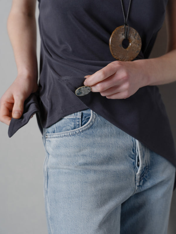 ANEMOIA, Solene Top - Dark Grey, T-SHIRT, shopi go'da!