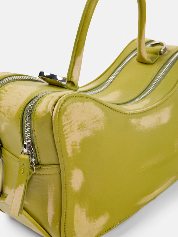 Lunssi Leather Bag - Bright Green