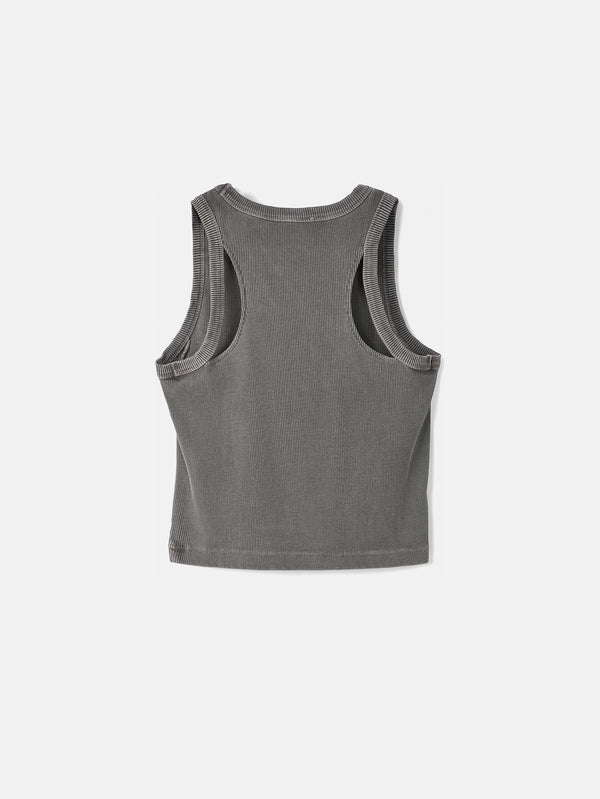 CAMPERLAB, Ribbed Tank Top - Faded Black, ATLET, shopi go'da!