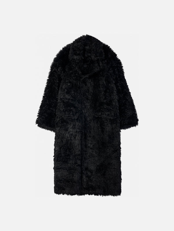 Fluffy Coat - Black