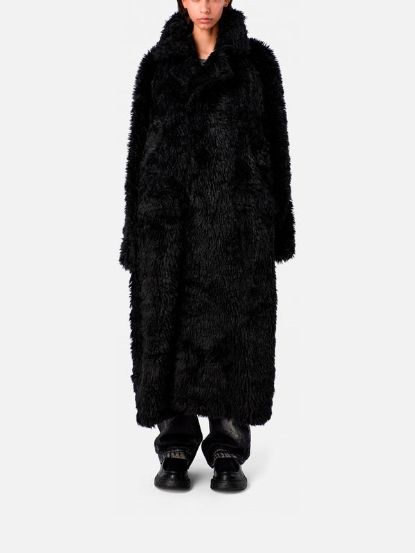 Fluffy Coat - Black