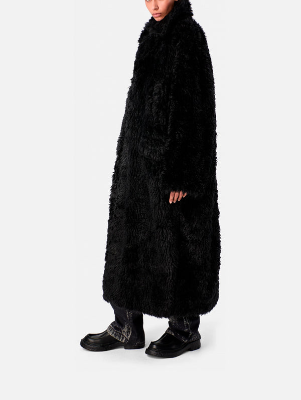 Fluffy Coat - Black