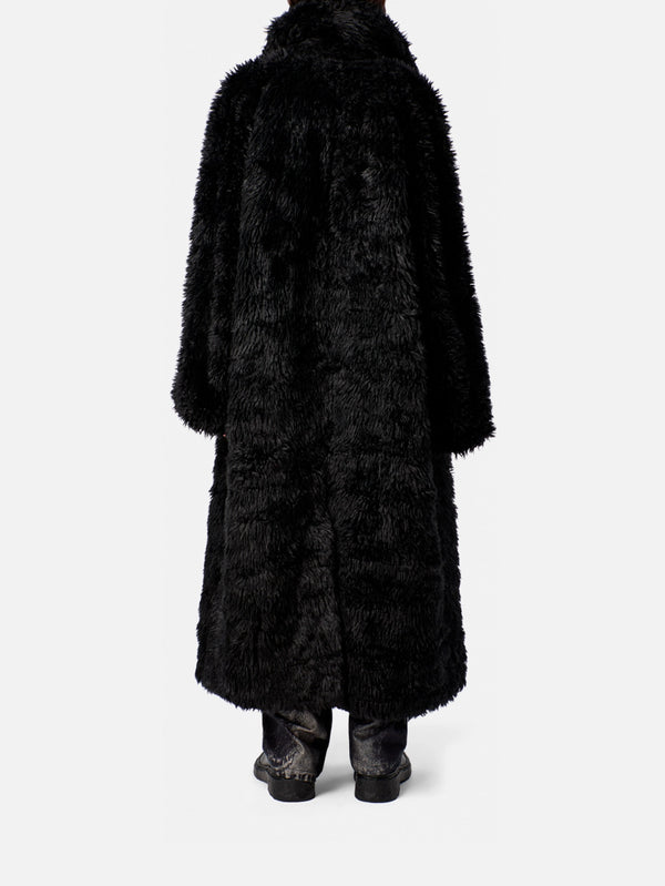Fluffy Coat - Black