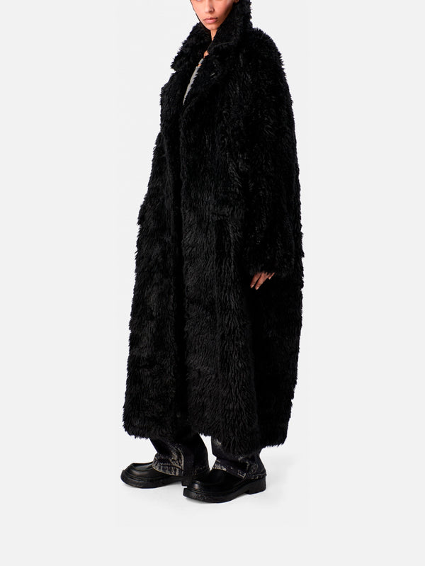 Fluffy Coat - Black