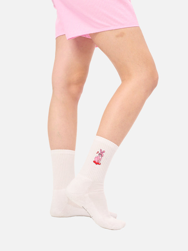 CARNE BOLLENTE, Lucky Rabbit - White, ÇORAP, shopi go'da!