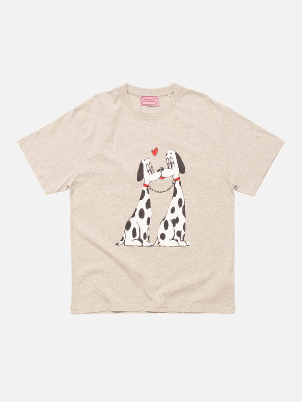 CARNE BOLLENTE, The Pooch Smooch - Melange Grey, T-SHIRT, shopi go'da!