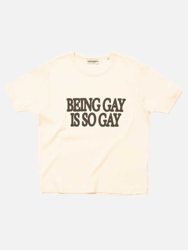 CARNE BOLLENTE, Being Gay Is So... - Off White, T-SHIRT, shopi go'da!
