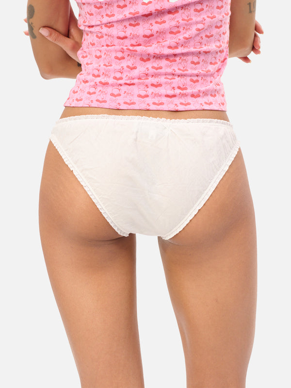 CARNE BOLLENTE, Ruffle Bunny - White, KÜLOT, shopi go'da!