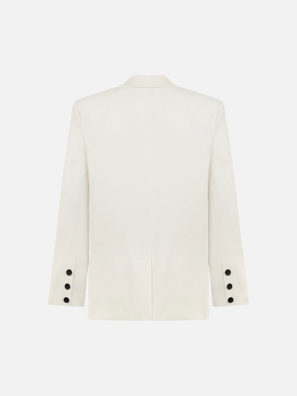 Astra Blazer Jacket - Ecru