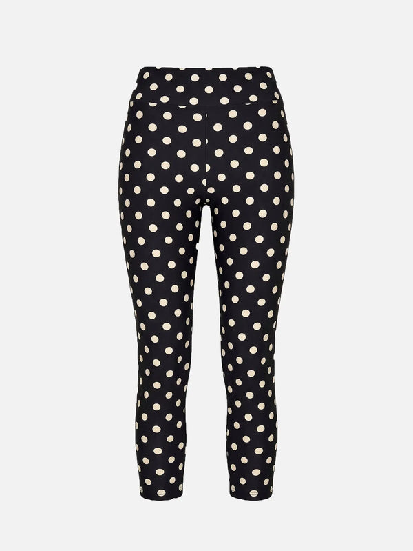 CULT FORM Polkadot Capri Tigths – siyah, ön görünüm