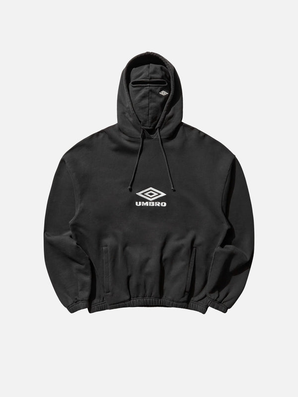 Og Logo Mask Hoodie - Washed Black