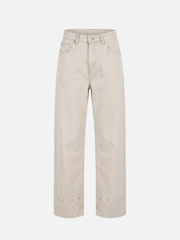 CULT FORM Summer Jeans - Beige – bej, önden görünüm