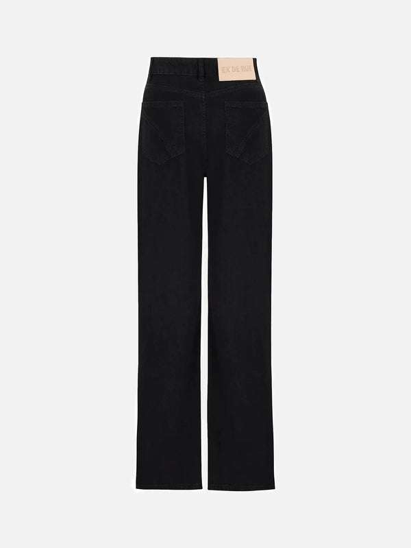 EX DE RUE Black Denim Kimono Jean – siyah denim, arka görünüm