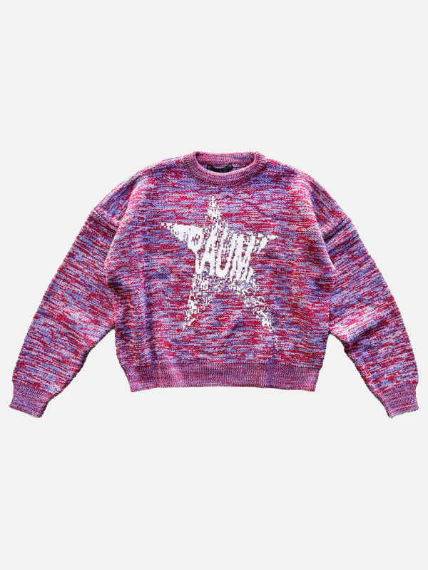 QUITEOFTEN, Blue-Cherry Trauma Star Knit, KAZAK, shopi go'da!