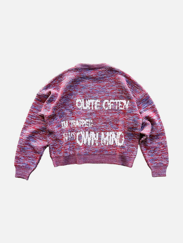 QUITEOFTEN, Blue-Cherry Trauma Star Knit, KAZAK, shopi go'da!