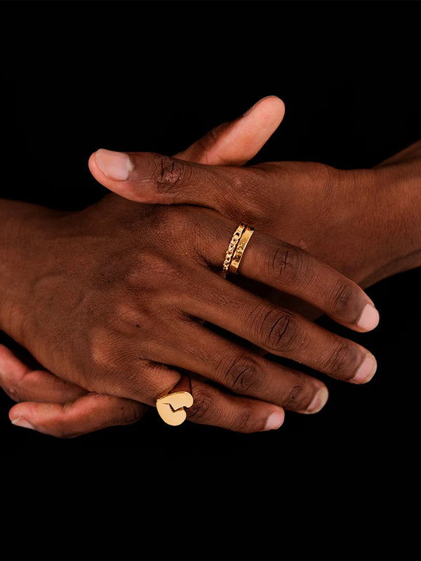 TWOJEYS, Broken Heart Ring - Gold, YÜZÜK, shopi go'da!