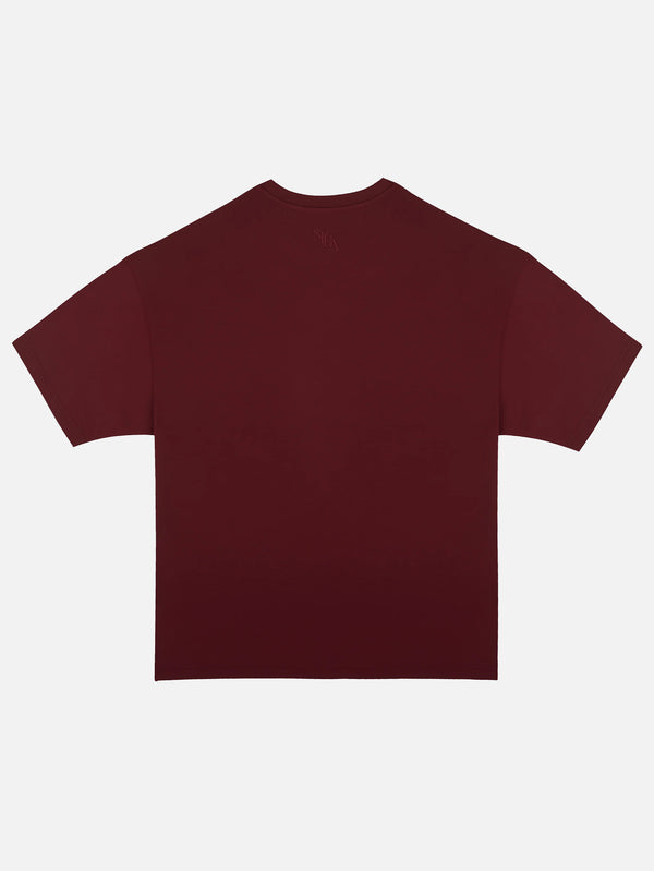 SOON TO BE ANNOUNCED, Burgundy Soft Touch T-Shirt, T-SHIRT, shopi go'da!