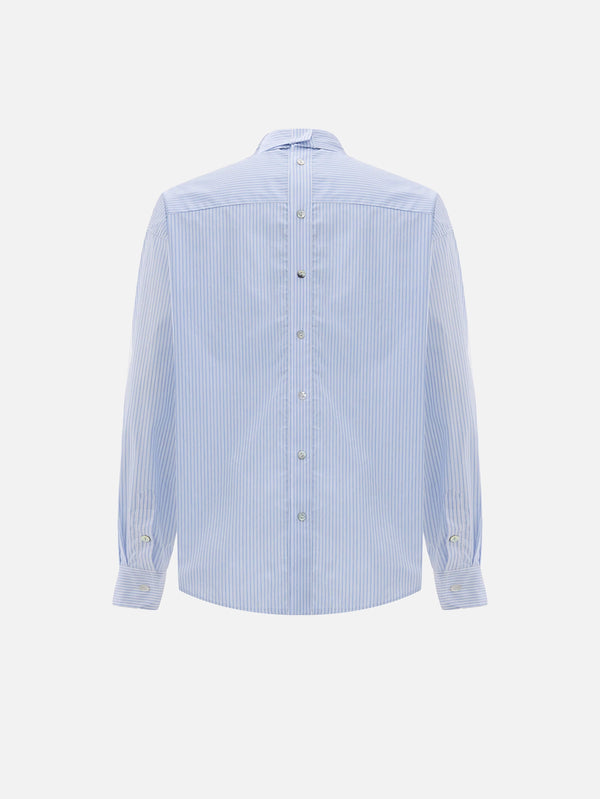 COME AS YOU ARE, Çift Pat Koton Gömlek - Mavi Beyaz Çizgili, GÖMLEK, shopi go'da!