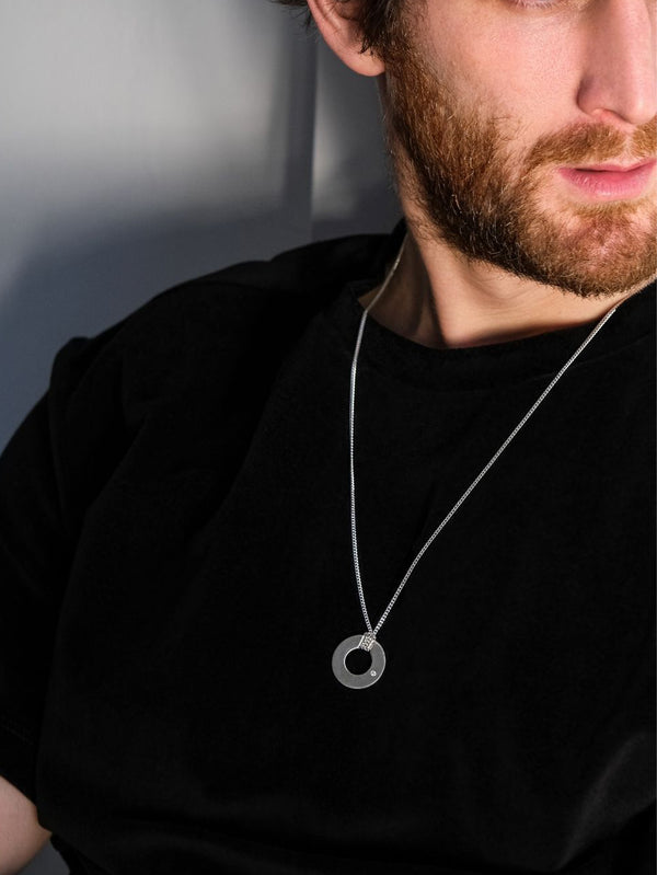 ALEYNACEBECIJEWELRY, Circle Diamond Necklace, KOLYE, shopi go'da!