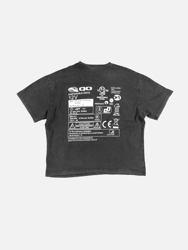 QUITEOFTEN, Battery Tee - Black, T-SHIRT, shopi go'da!