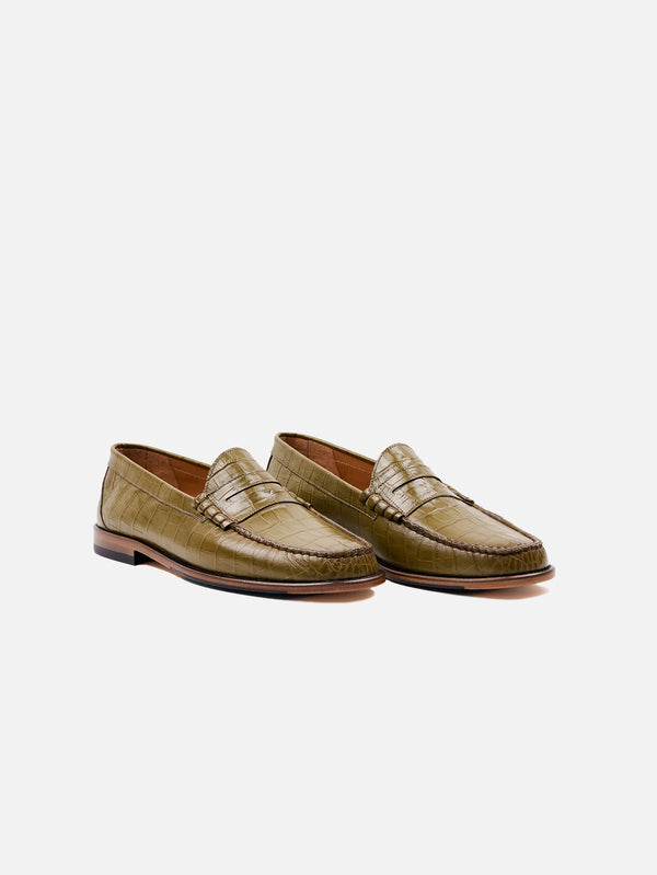 Crocodile Penny Loafer
