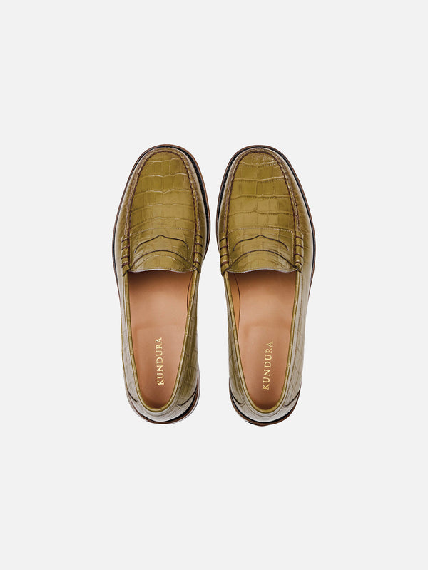 Crocodile Penny Loafer