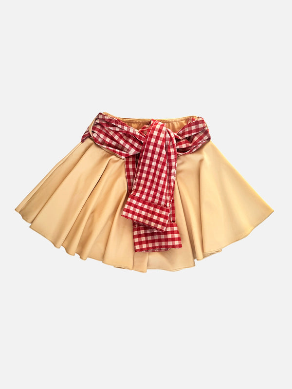 Nude Shirt Detailed Skirt