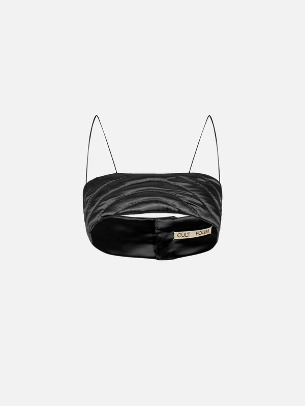 CULT FORM, Black Yorgan Bra, BRALETTE, shopi go'da!
