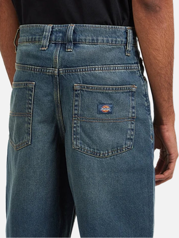 DICKIES, Thomasville Denim Pant - Khaki Tinted Blue, PANTOLON, shopi go'da!