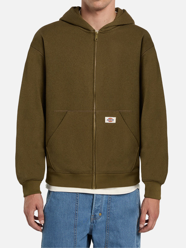 DICKIES, Mineral FZ Hoodie - Military Green, HIRKA, shopi go'da!