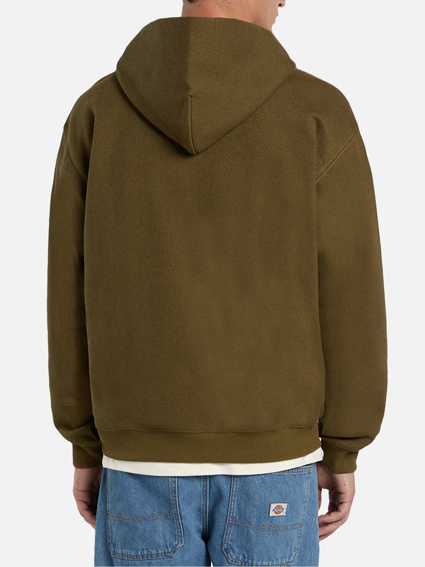 DICKIES, Mineral FZ Hoodie - Military Green, HIRKA, shopi go'da!