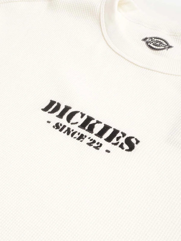 DICKIES, Waffle LS Tee - Egret, T-SHIRT, shopi go'da!