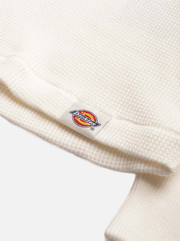 DICKIES, Waffle LS Tee - Egret, T-SHIRT, shopi go'da!