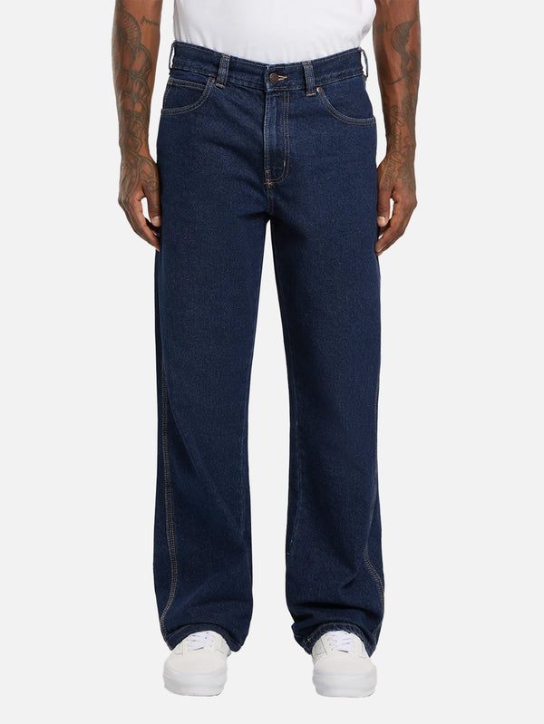 DICKIES, 954 Relaxed Straight Work Jeans - Dark Indigo, PANTOLON, shopi go'da!