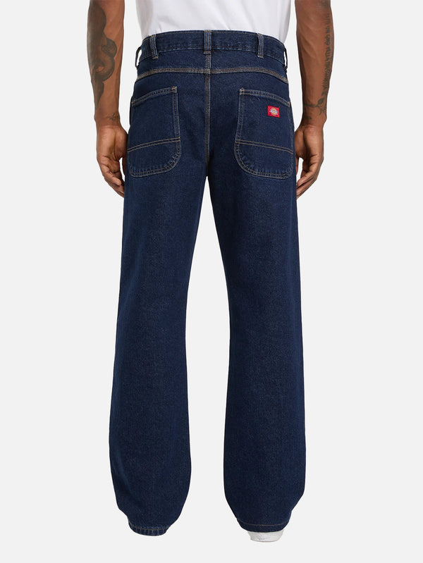 DICKIES, 954 Relaxed Straight Work Jeans - Dark Indigo, PANTOLON, shopi go'da!